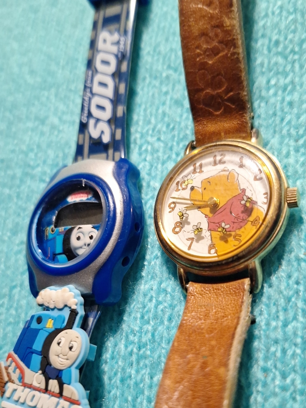 Thomas & Friends Blue Children's Digital Watch with Train Motif/Winnie The Pooh